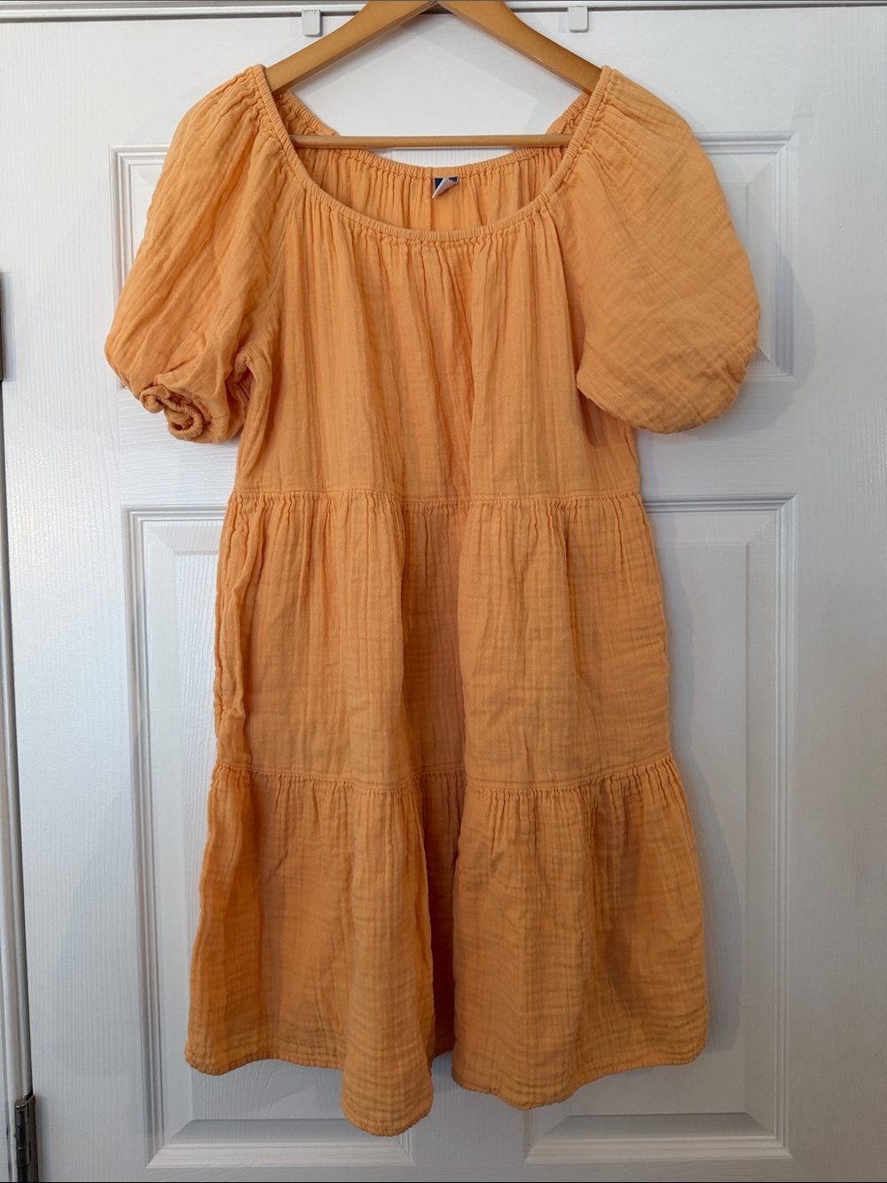 Old Navy Peach Tiered Mini Dress